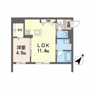 Genteel【1階】の間取り