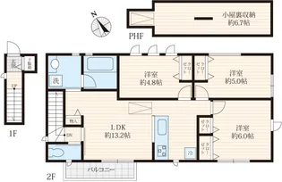 カーサ二子玉川【2階】の間取り