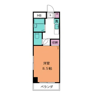 グランドール上前津【7階】の間取り