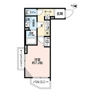 プレール・ドゥーク三宿【2階】の間取り