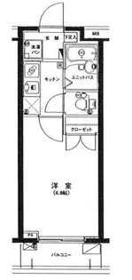 エスコート芝浦【9階】の間取り