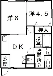 ウッディハウスII【1階】の間取り