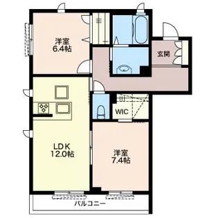 シャーメゾンおおたかの森I【2階】の間取り