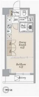 オーキッドレジデンス住吉【2階】の間取り