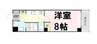 STUDIO天満橋【8階】の間取り