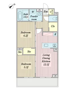 グラングレース調布【3階】の間取り