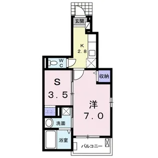 プランヴェール【1階】の間取り