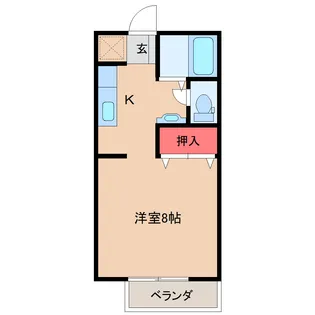 エストシャトーI【2階】の間取り