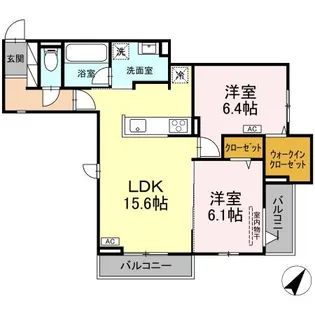 TORISIA向中野 IV【3階】の間取り