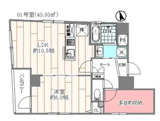 プレ・ド・ラ・ガール東府中【4階】の間取り
