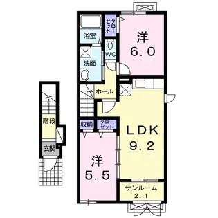 トゥインクル【2階】の間取り