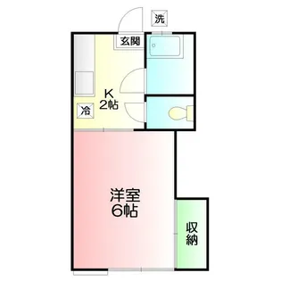 今井ハイツB棟【1階】の間取り
