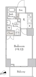 キャンバス板橋【8階】の間取り