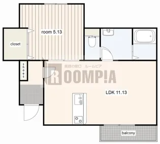 リーブルファイン西川手【1階】の間取り