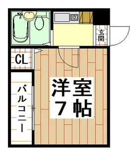 宝持ホワイトハイツ【3階】の間取り