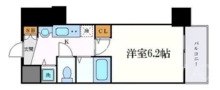 プレサンス名古屋駅前プラチナム【10階】の間取り