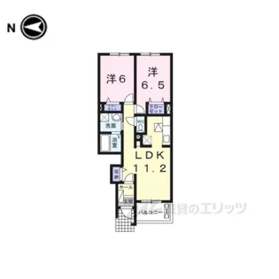 グランドソレイユA【1階】の間取り