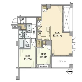 代沢パークハウス【3階】の間取り