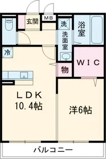 リアン ド ファミーユ A棟【2階】の間取り