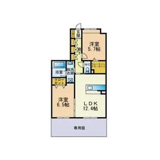 VALUE伊都【1階】の間取り