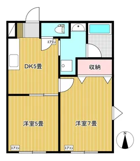 ルミナス南林間【1階】の間取り