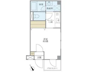 キバサンフラット【2階】の間取り