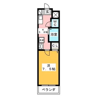 リアライズ岐阜駅前【9階】の間取り