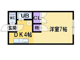 コーポ三信【2階】の間取り