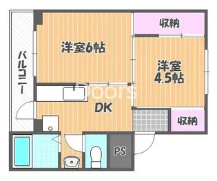 ヴィラナリー国ケ原2号棟【5階】の間取り