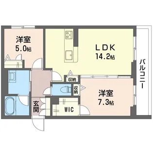 シャインバード【3階】の間取り