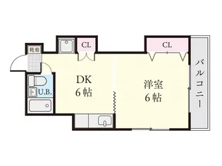 ファッションハイツ城山301号【3階】の間取り