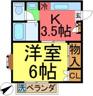 エベルコヤナギ【2階】の間取り