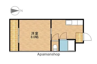 サンパレス木下【1階】の間取り