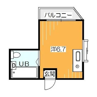 リバーフロントKS【1階】の間取り
