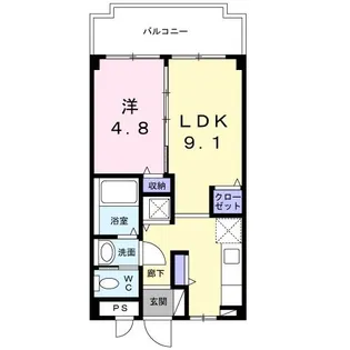 グリーンヒル K.M【2階】の間取り
