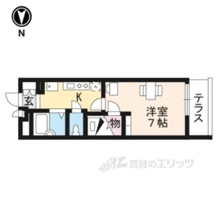 レオパレスサイガワ【1階】の間取り