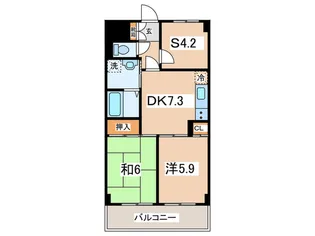 プリムローズ菊名壱番館【1階】の間取り