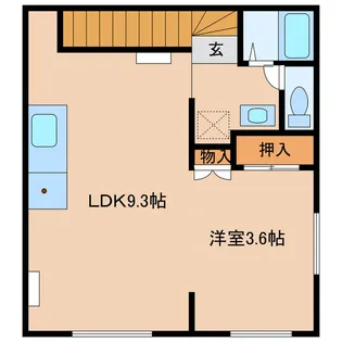 喜島ハイツ【2階】の間取り