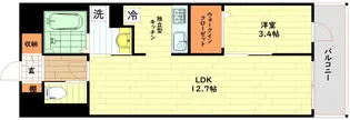 LaSante梅田北【7階】の間取り