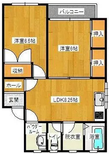 コーポみずほ【2階】の間取り