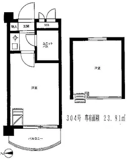 ドルフィン南馬込【3階】の間取り