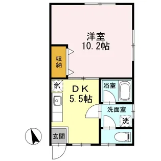 コーポふじ【2階】の間取り