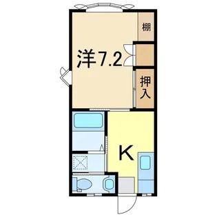 エスティーヌミナミ【2階】の間取り