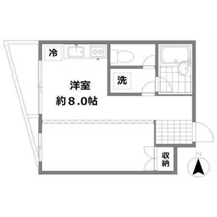 プチ・ヴァレー等々力【2階】の間取り