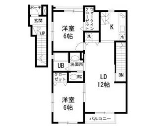 Queen Anne【1階】の間取り