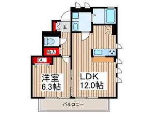 アムールMIYABI【1階】の間取り