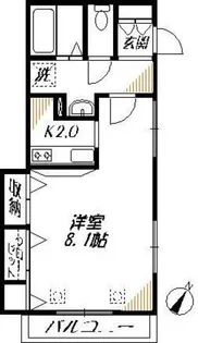 メゾン北品川【2階】の間取り