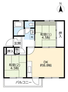 UR善行【3階】の間取り
