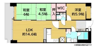 シャルマンコーポ神戸花山【2階】の間取り