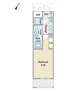 プロシード行徳駅前2【4階】の間取り